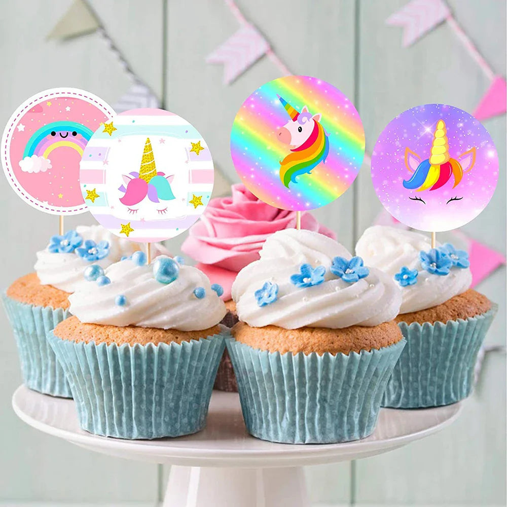 100-500PCS Cute Unicorn Reward Stickers Children Girl Gift Scrapbook Decoration Label 1Inch Handmade DIY Cartoon Toy Stickers (Online Order Only)