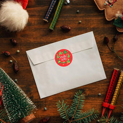 100-500PCS Merry Christmas Santa Claus Sticker Decor DIY Wrapping Gift Decoration Xmas Kids Thank You Seal Label 1inch (Online Order Only)