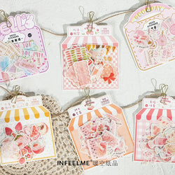 40Pcs/lot Sweet Life Series Stickers Scrapbooking Decorative Sticker DIY Diary Album Stick Label Escolar Cute Stationery Gift (Online Order Only)