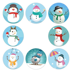 100-500PCS Merry Christmas Santa Claus Sticker Decor DIY Wrapping Gift Decoration Xmas Kids Thank You Seal Label 1inch (Online Order Only)
