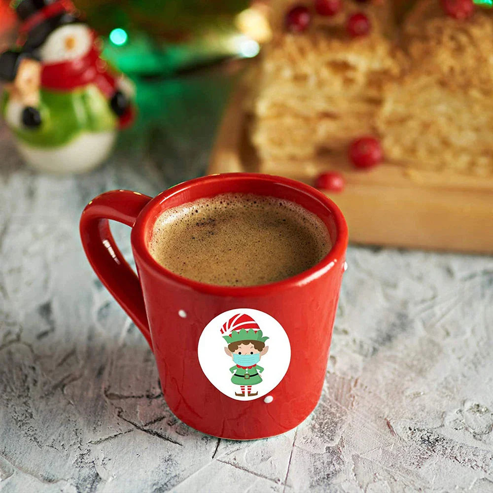 100-500PCS Merry Christmas Santa Claus Sticker Decor DIY Wrapping Gift Decoration Xmas Kids Thank You Seal Label 1inch (Online Order Only)