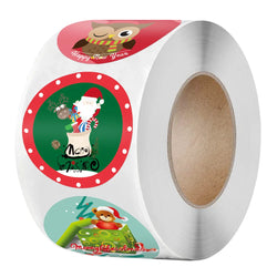 100-500Pcs Merry Christmas Santa Claus Sticker 1inch Decor DIY Wrapping Gift Decoration Xmas Kids Thank You Seal Label (ONLINE ORDER ONLY)