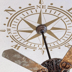 Nautical Compass Wall Sticker Vinyl Decal for Bedroom Living Room (ONLINE ORDER ONLY)
