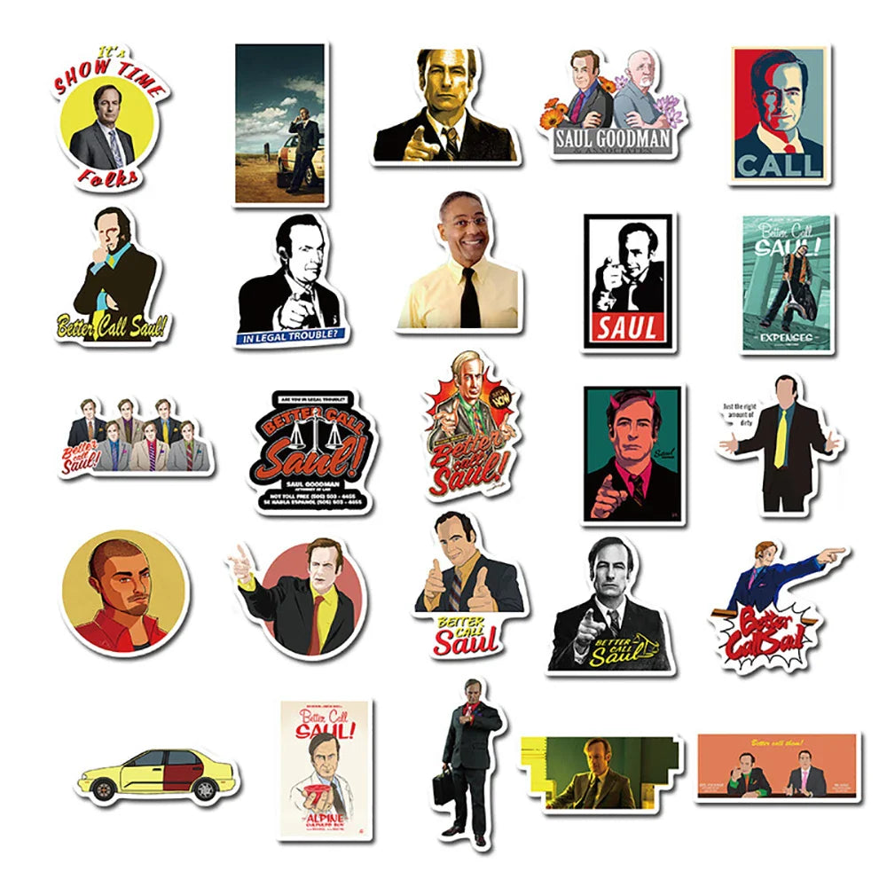 10/30/50PCS TV Show Better Call Saul Sticker Packs (ONLINE ORDER ONLY)