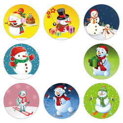 100-500Pcs Merry Christmas Santa Claus Sticker 1inch Decor DIY Wrapping Gift Decoration Xmas Kids Thank You Seal Label (ONLINE ORDER ONLY)