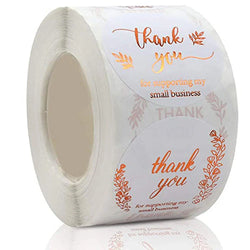 500Pcs/roll THANK YOU Stickers Four Color Business Card Set Customer Business Sealing Sticker Labels Birthday Wedding Gifts Card (ONLINE ORDER ONLY)