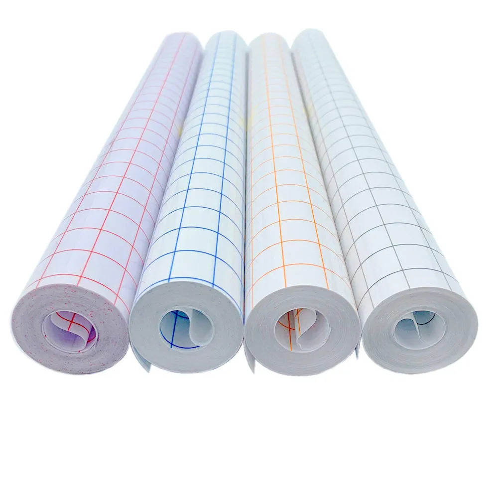 12"x 16FT Mid Tack Adhesive Clear Application Transfer Paper Tape Sign Vinyl 4 Assorted Colors Sticker Cutting Craft Decals DIY (ONLINE ORDER ONLY)