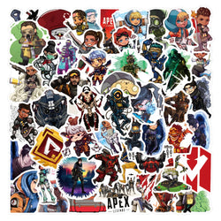 Apex Legends Stickers 10/30/50pcs Waterproof Decals for Luggage, Skateboard, Laptop, Guitar, Car, Wall, Kids Toy (Online Order Only)