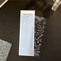 Ins Creative Laser Hot Stamping Sticker Butterfly Whale Stickers Idol Card Hand Account Decoration Stickers Kawaii Stationery (ONLINE ORDER ONLY)