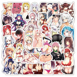 Anime Hentai Bunny Girl Waifu Stickers for Phone, Skateboard, Laptop, Guitar - 10/30/50/100PCS (ONLINE ORDER ONLY)