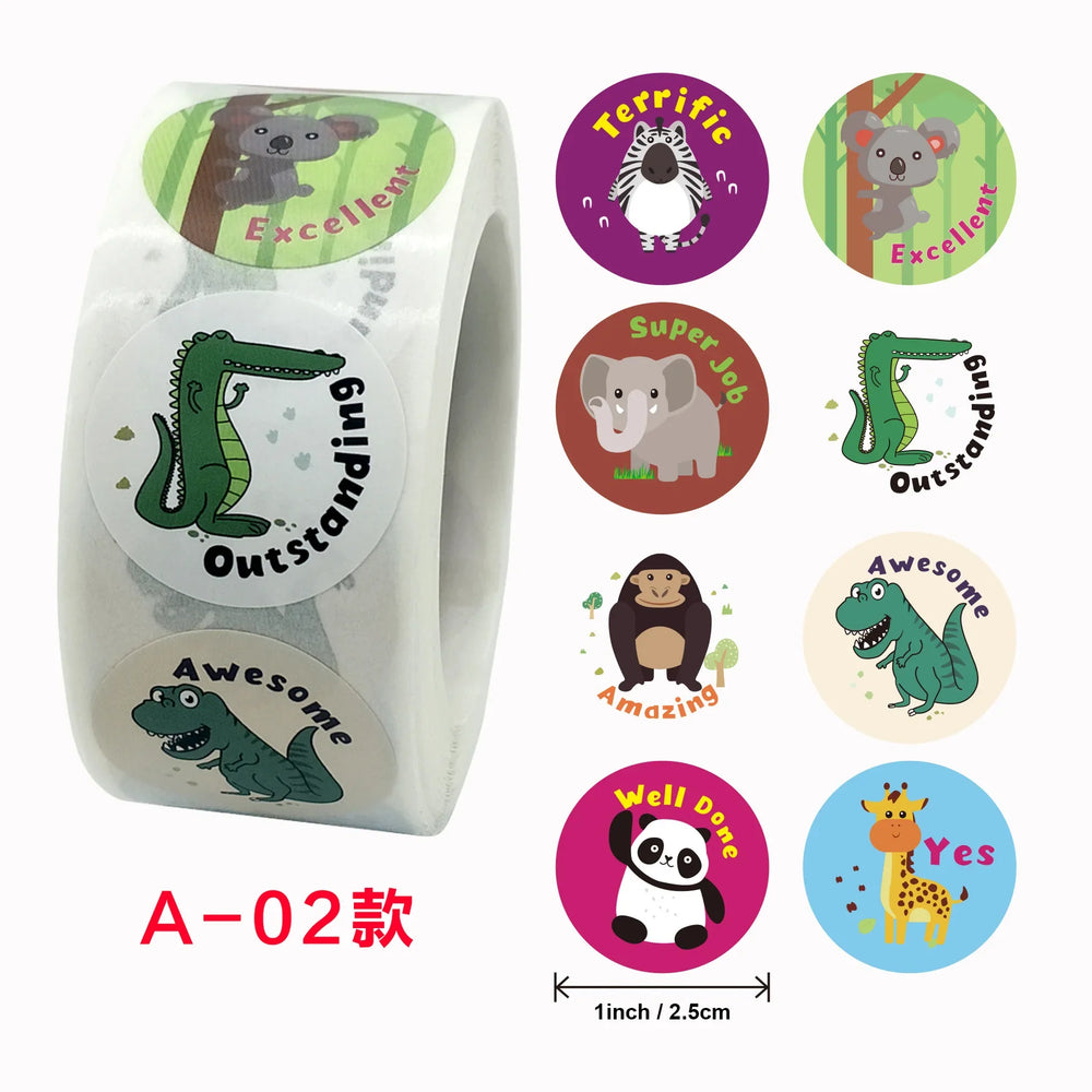 500 Pcs 1inch Praise Praise Thumbs Up Stickers Roll for Envelope Praise Reward Student Work Label Stationery Seal Lable (ONLINE ORDER ONLY)