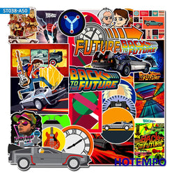50pcs Classic Movie Back To The Future Mixed Sticker Pack (ONLINE ORDER ONLY)
