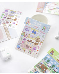 2Pcs Lovely Daily Series Stickers ins Hand Account Decoration Material Stickers Scrapbooking Stick Label Diary Album Stationery (ONLINE ORDER ONLY)