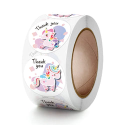100-500PCS Cute Unicorn Reward Stickers Children Girl Gift Scrapbook Decoration Label 1Inch Handmade DIY Cartoon Toy Stickers (Online Order Only)