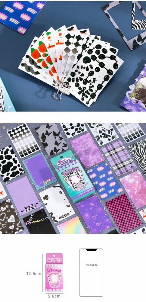 30Pcs Sky Store Photo Frame Decorative Stickers Creative Aesthetics DIY Manual Diary Album Scrapbook Sticker Kawaii Stationery (ONLINE ORDER ONLY)