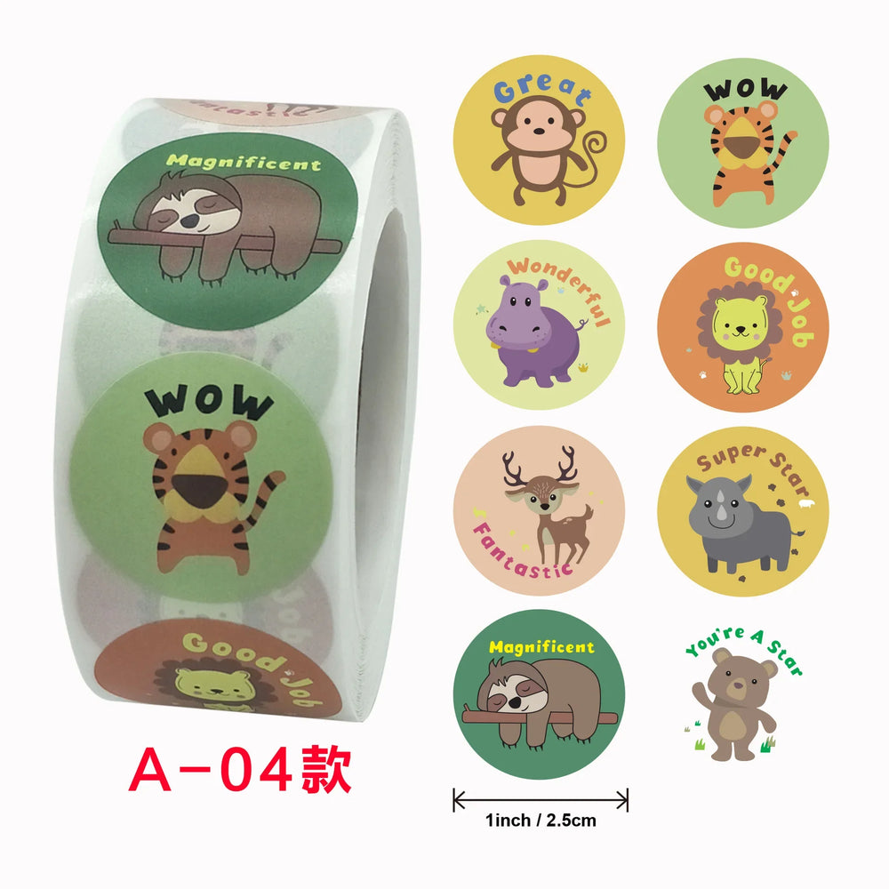 500 Pcs 1inch Praise Praise Thumbs Up Stickers Roll for Envelope Praise Reward Student Work Label Stationery Seal Lable (ONLINE ORDER ONLY)