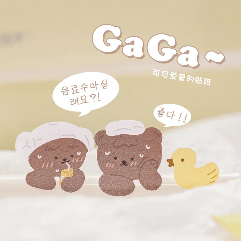 2Pcs Lovely Daily Series Stickers ins Hand Account Decoration Material Stickers Scrapbooking Stick Label Diary Album Stationery (ONLINE ORDER ONLY)
