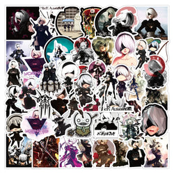 NieR Automata Stickers Anime Decals for Laptop Phone Helmet Luggage Guitar Car DIY (Online Order Only)