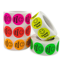 Smile Face Sticker 500 Pcs/roll For Kids Reward Sticker Yello Green Red Labels Happy Smile Face Expression Sticker Kids Toys (ONLINE ORDER ONLY)