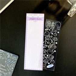 Ins Creative Laser Hot Stamping Sticker Butterfly Whale Stickers Idol Card Hand Account Decoration Stickers Kawaii Stationery (ONLINE ORDER ONLY)