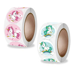 Unicorn Sticker Animal Reward Sticker Children Cute Pattern School Teacher Supplies 500pcs Inch Cute Encouragement Sticker (Online Order Only)