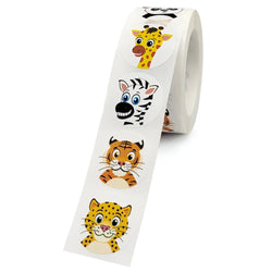 100-500pcs Cartoon Animal Reward Stickers 2.5cm/1inch DIY Decor Perfect For Learning Games Notebook Pad Fridge Gift Seal Labels (ONLINE ORDER ONLY)