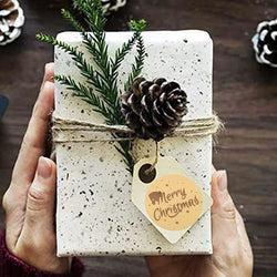 Rose Gold Merry Christmas Stickers Scrapbook 1inch 100-500pcs Sealing Label Stickers For Party DIY Packaging Stationery Stickers (ONLINE ORDER ONLY)