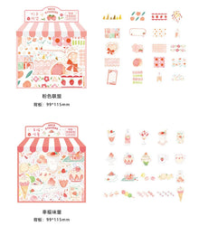 40Pcs/lot Sweet Life Series Stickers Scrapbooking Decorative Sticker DIY Diary Album Stick Label Escolar Cute Stationery Gift (Online Order Only)