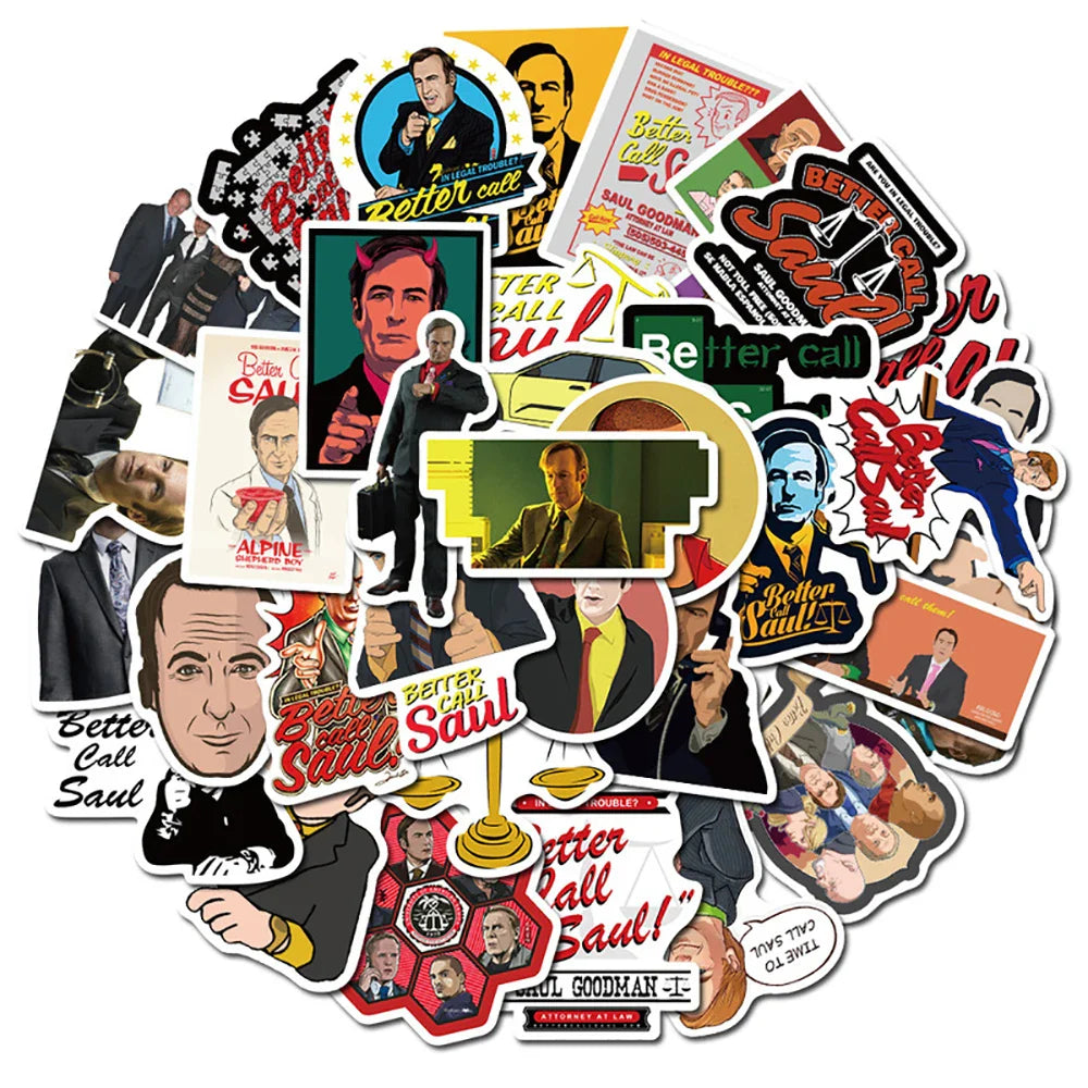 10/30/50PCS TV Show Better Call Saul Sticker Packs (ONLINE ORDER ONLY)