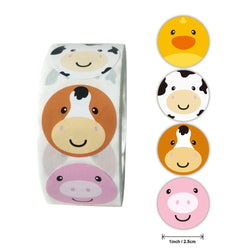 Stickers 500 Pcs/roll Teacher Rewards And Encourages Children Toys Cute Animal Stickers Sealing Stickers (ONLINE ORDER ONLY)