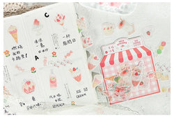 40Pcs/lot Sweet Life Series Stickers Scrapbooking Decorative Sticker DIY Diary Album Stick Label Escolar Cute Stationery Gift (Online Order Only)