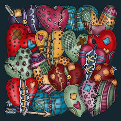 Hearts 242 Piece Jigsaw Puzzle with Display Frame Curiosi (ONLINE ORDER ONLY)