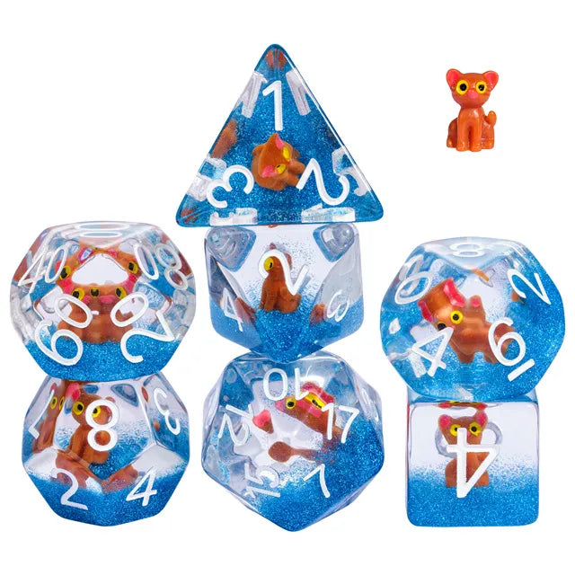 Honey the Cat RPG Dice Set (ONLINE ORDER ONLY)