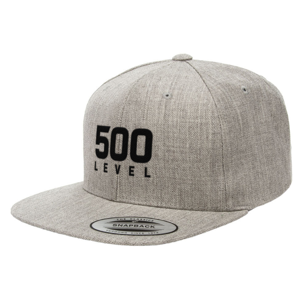 500 LEVEL Stacked Logo Black (ONLINE ORDER ONLY)