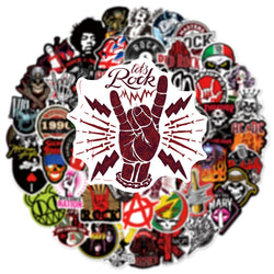 10/30/50/104PCS Rock Band Music Singer Punk Graffiti Stickers Guitar Skateboard Laptop Phone Luggage Car Motorcycle Cool Sticker (Online Order Only)