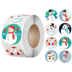 100-500PCS Merry Christmas Santa Claus Sticker Decor DIY Wrapping Gift Decoration Xmas Kids Thank You Seal Label 1inch (Online Order Only)