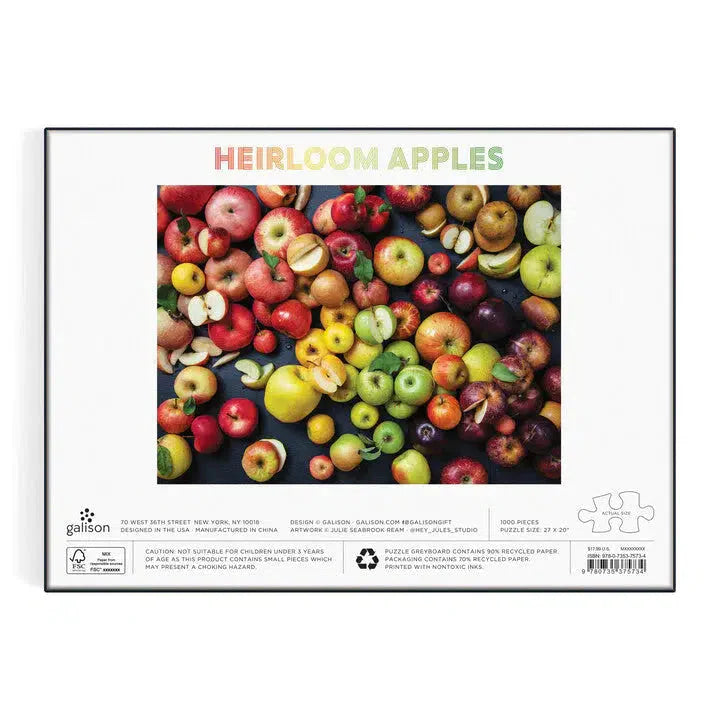 Heirloom Apples 1000 Piece Jigsaw Puzzle Galison (ONLINE ORDER ONLY)