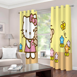 Hello Kitty 2022 Curtains Blackout Window Drapes for Room Decoration (Online Order Only)