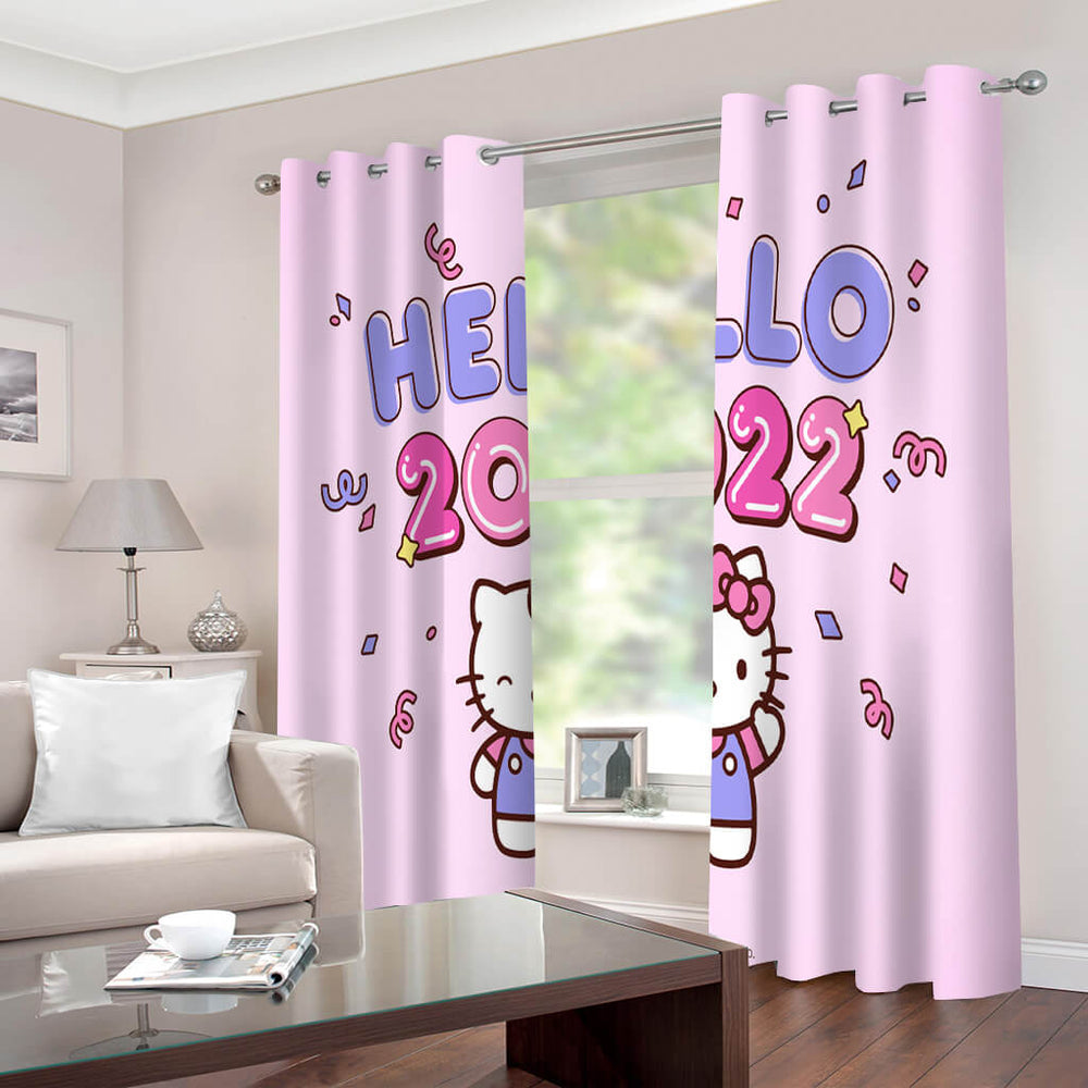 Hello Kitty 2022 Curtains Blackout Window Drapes for Room Decoration (Online Order Only)