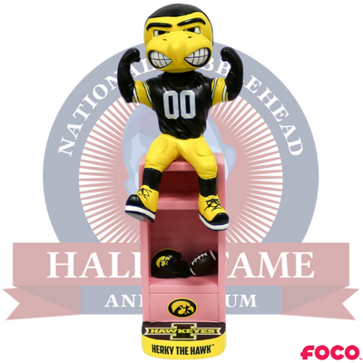 Iowa Hawkeyes Herky the Hawk Pink Locker Bobblehead (ONLINE ORDER ONLY)