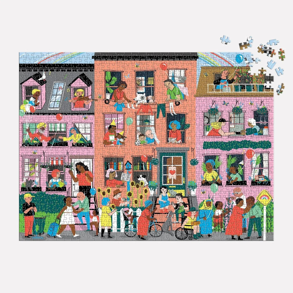Hey Neighbors! 1000 Piece Jigsaw Puzzle Mudpuppy (ONLINE ORDER ONLY)