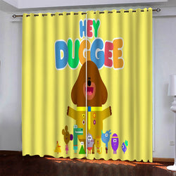 Hey Duggee Curtains Pattern Blackout Window Drapes (Online Order Only)