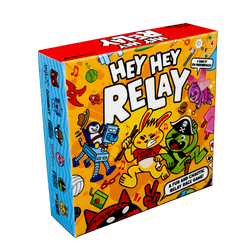 Hey Hey Relay – A Loud, Laugh-Out-Loud Team Party Game (ONLINE ORDER ONLY)