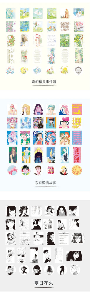 60Pcs/lot Retro Sweet Girl Stickers Scrapbooking Decorative Sticker DIY Diary Album Stick Label Kawaii Stationery (ONLINE ORDER ONLY)