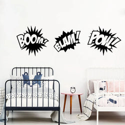 Superhero Comic Book Sounds Wall Decal Kids Room Decor (ONLINE ORDER ONLY)