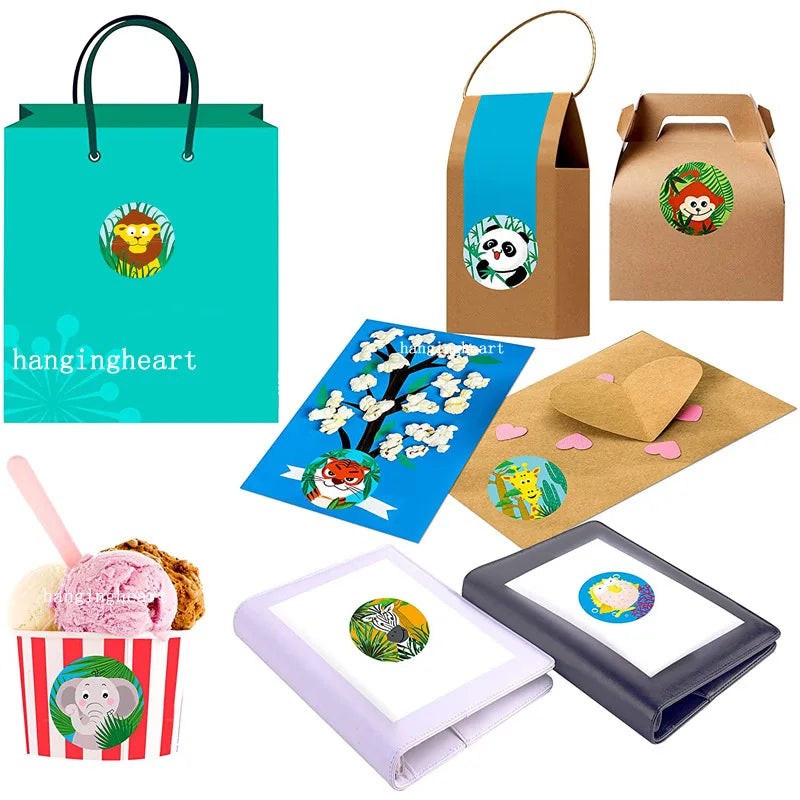 50-500pcs Animals Cartoon Stickers For Kids Classic Toys Sticker School Teacher Reward Sticker Various Styles Designs Pattern (ONLINE ORDER ONLY)