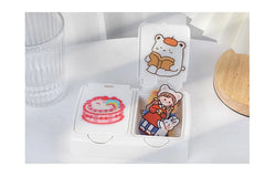 15Pcs/lot Cute Rabbit Bear Stickers PET Scrapbooking Stickers Decorative Ablum Diary For Children Stationery (ONLINE ORDER ONLY)