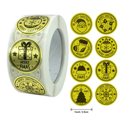 100-500pcs Thank You Stickers Free gift Gold Craft Handmade Sticker Circle Thank You Stickers For Business Card Sealing Labels (ONLINE ORDER ONLY)