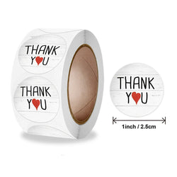 500pcs Labels 1inch Thank You Stickers For Wedding Pretty Gift Cards Envelope Sealing Label Stickers (ONLINE ORDER ONLY)