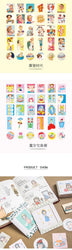 60Pcs/lot Retro Sweet Girl Stickers Scrapbooking Decorative Sticker DIY Diary Album Stick Label Kawaii Stationery (ONLINE ORDER ONLY)